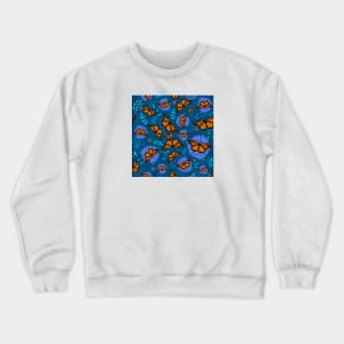 Monarch Butterfly Garden Crewneck Sweatshirt